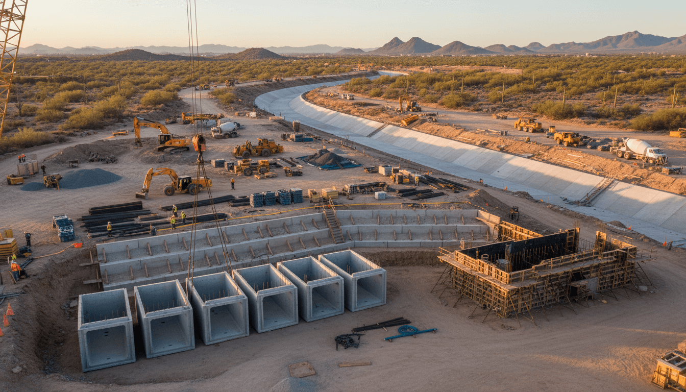 Brown Construction completed infrastructure projects